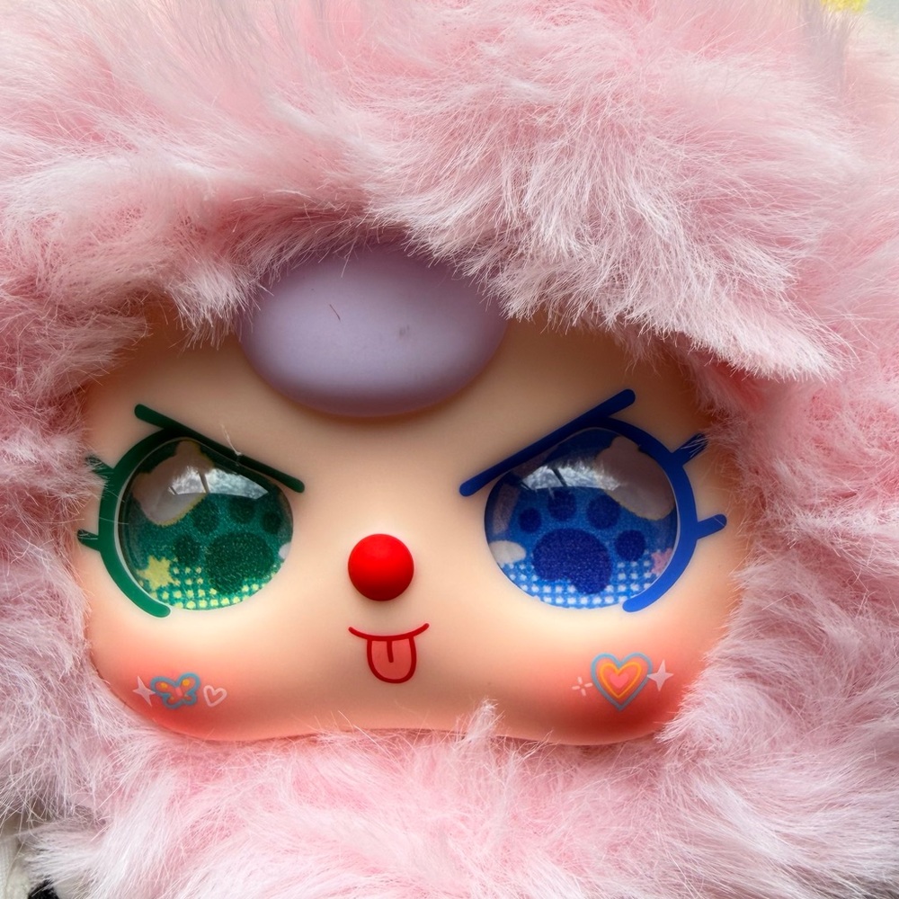 Baby Three Macaron SPECIAL EYES and TONGUE STICKING OUT Open Box